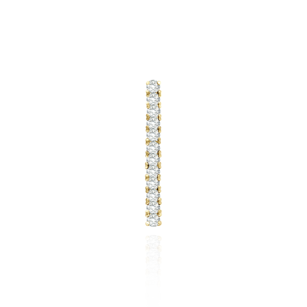 Strip Settings with 4 Prong Basket for 12 Round Stones (12 x 1.75 mm - 12 x 2.50 mm)