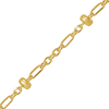 Bulk / Spooled Stud (Satellite) Alternating Cable Chain in 14K Yellow Gold (1.00 mm)