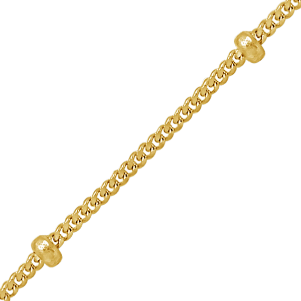 Bulk / Spooled Stud (Satellite) Curb Chain in 14K Gold-Filled (1.00 mm)