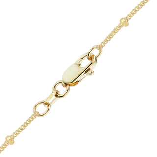 Finished Stud (Satellite) Curb Bracelet in 14K Gold-Filled (1.00 mm)