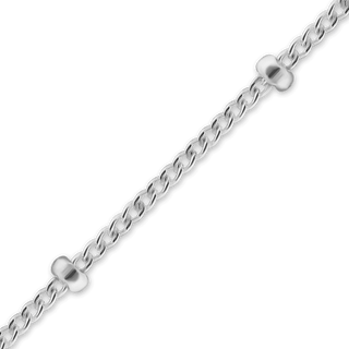 Bulk / Spooled Rolo Stud (Satellite) Chain in Sterling Silver (0.70 mm)