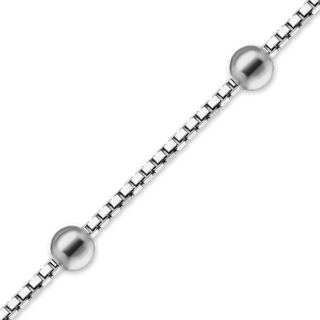 Bulk / Spooled Venetian Box Stud (Satellite) Chain in Sterling Silver (0.95 mm)