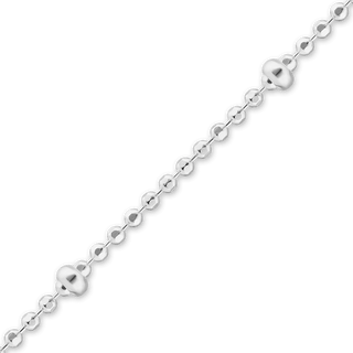 Bulk / Spooled Triple Beaded Stud (Satellite) Chain in Sterling Silver (0.90 mm)