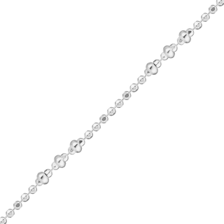 Bulk / Spooled Triple Beaded Stud (Satellite) Chain in Sterling Silver (1.15 mm)