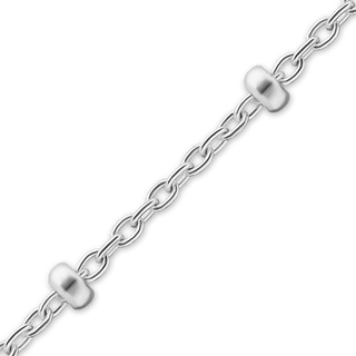 Bulk / Spooled Cable Stud (Satellite) Chain in Sterling Silver (1.10 mm)