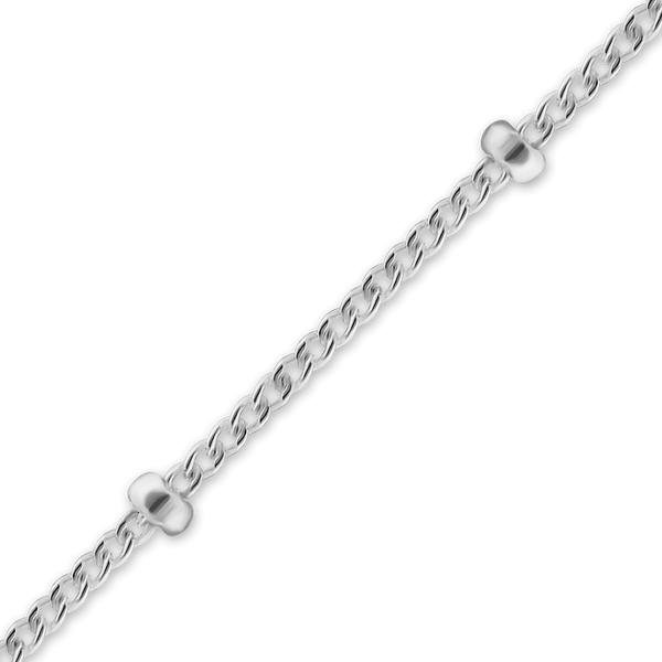 Bulk / Spooled Curb Stud (Satellite) Chain in Sterling Silver (1.05 mm)