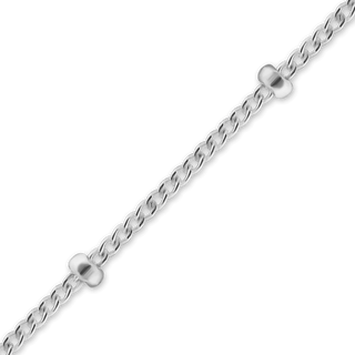 Bulk / Spooled Curb Stud (Satellite) Chain in Sterling Silver (1.05 mm)