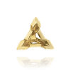 V-End Triangle Shape Tapered Solitaire Settings With Peg in 18K Gold (3.00 mm - 12.00 mm)