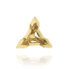 V-End Triangle Shape Tapered Solitaire Settings With Peg in 14K Gold (3.00 mm - 12.00 mm)