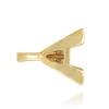 V-End Triangle Shape Tapered Solitaire Settings With Peg in 18K Gold (3.00 mm - 12.00 mm)