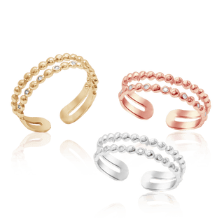 Stackable with Stones in Sterling Silver