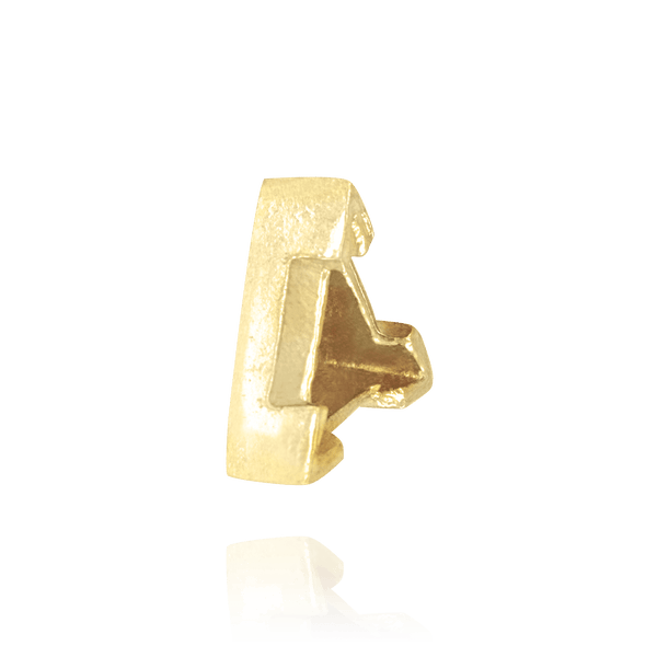 V-End Triangle Shape Settings With Airline in 14K Gold (3.00 mm - 14.00 mm)