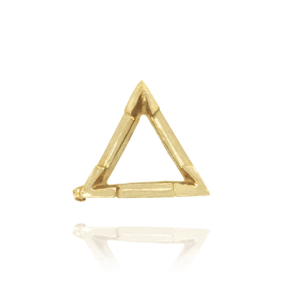 V-End Triangle Shape Settings With Airline in 14K Gold (3.00 mm - 14.00 mm)