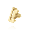 V-End Triangle Shape Settings With Airline in 14K Gold (3.00 mm - 14.00 mm)