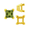 Square Heavy Casted V Prong Settings in 14K Gold (3.00 mm - 10.00 mm)