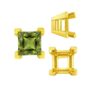 Square Heavy Casted V Prong Settings in 14K Gold (3.00 mm - 10.00 mm)