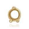 Three Prong Round Low Base Heavy Settings in 14K Gold (1.50 mm - 6.00 mm)