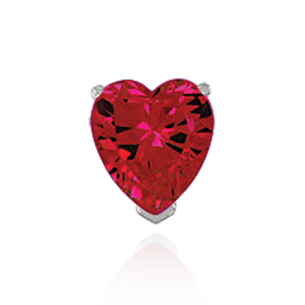 V-End Heart Shape Wire Basket Settings in Sterling Silver (3.00 x 3.00 mm - 10.00 x 10.00 mm)