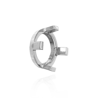 Four Prong Round Low Base Settings in Sterling Silver (2.00 mm - 8.00 mm)