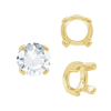 Four Prong Round Low Base Settings in 14K Gold (2.00 mm - 8.00 mm)