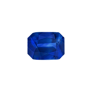 Emerald Shape Sapphire - September Birthstones