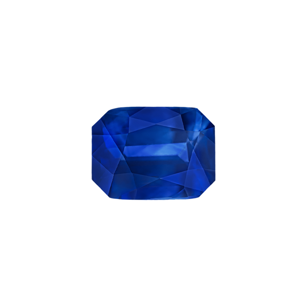 Emerald Shape Sapphire - September Birthstones