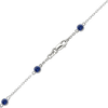 Bulk / Spooled Diamond by the Yard Cable Chain in 14K White Gold (Diamond Bezel: Every 1.5")