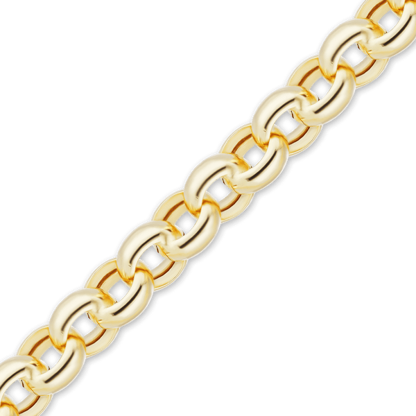 Bulk / Spooled Round Hollow Rolo Chain in 14K Yellow Gold (2.50 mm - 8.00 mm)