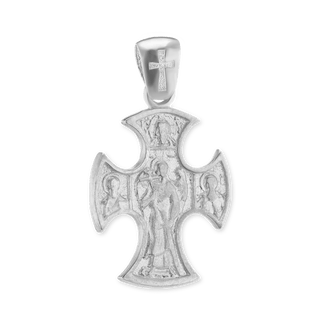 Sterling Silver Byzantine Cross Pendant (33 x 19 mm)