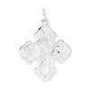 Sterling Silver Double-Sided Four-Way Cross Pendant (36 x 27 mm)