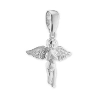 Sterling Silver Angel Pendant (26 x 19 mm)