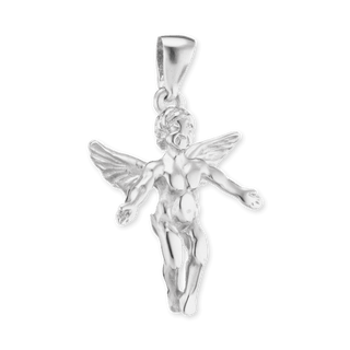 Sterling Silver Angel Pendant (27 x 16 mm)