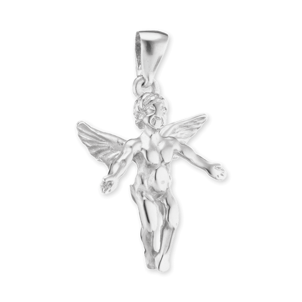 Sterling Silver Angel Pendant (27 x 16 mm)