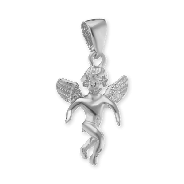 Sterling Silver Angel Pendant (23 x 12 mm)