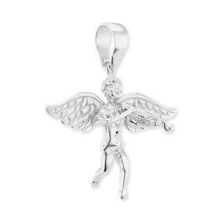 Sterling Silver Angel Pendant (26 x 30 mm)