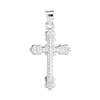 Sterling Silver Fancy Cross Pendant (38 x 20 mm)