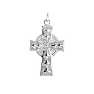 Sterling Silver Celtic Cross Pendant (32 x 18 mm)