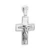 Sterling Silver Freeform Crucifix Pendant (32 x 18 mm)