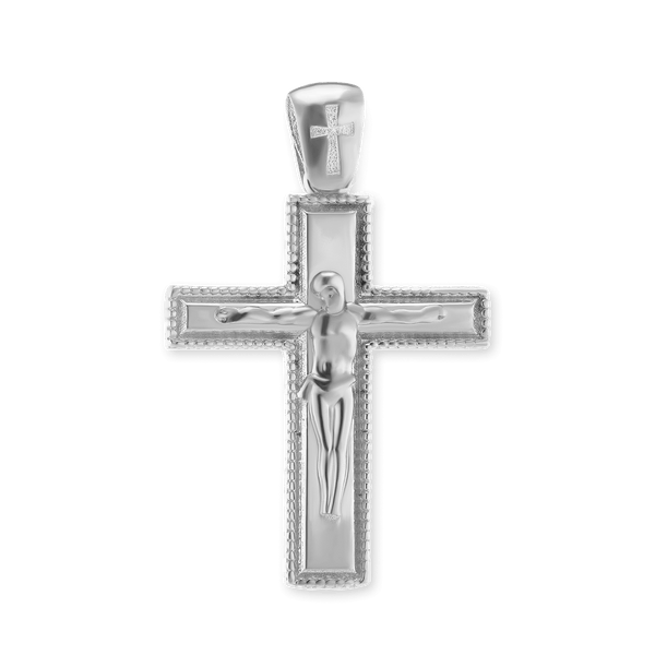 Sterling Silver Classic Crucifix Pendant (32 x 20 mm)