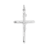 Sterling Silver Traditional Crucifix Pendant (42 x 25 mm)