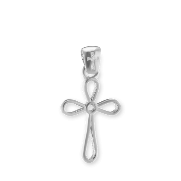 Sterling Silver Openwork Cross Pendant (22 x 11 mm)