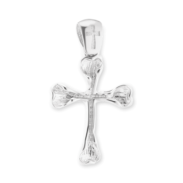 Sterling Silver Bone Cross Pendant (27 x 16 mm)