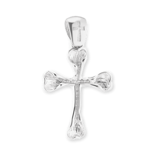 Sterling Silver Bone Cross Pendant (27 x 16 mm)