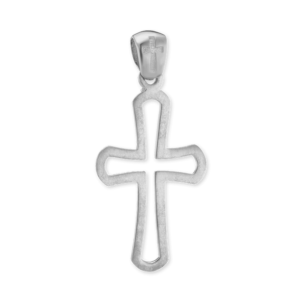 Sterling Silver Openwork Cross Pendant (35 x 18 mm)