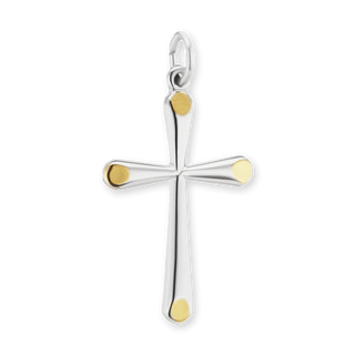 Sterling Silver Passion Cross Pendant (26 x 14 mm)