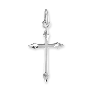 Sterling Silver Passion Cross Pendant (24 x 12 mm)