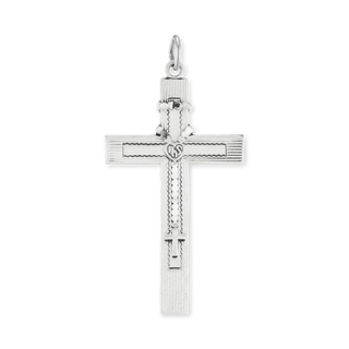 Sterling Silver Classic Cross Pendant (42 x 21 mm)