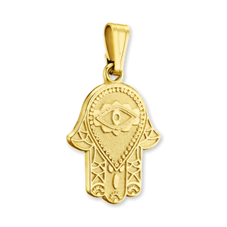 Sterling Silver Hamsa Pendant (19 x 11 mm)