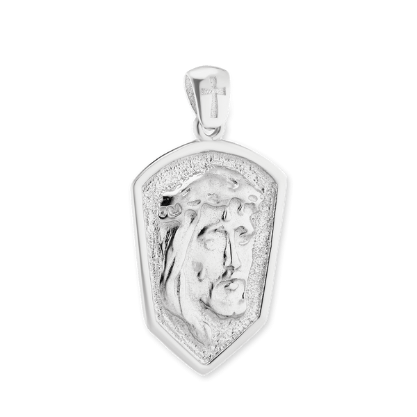 Sterling Silver Jesus Christ Pendant and Medallions (34 x 18 mm)