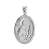 Sterling Silver Madonna and Child Pendant and Medallions (40 x 23 mm)